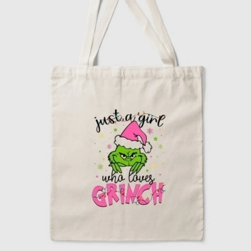 Just A Girl Who Loves Grinch Tote Bag